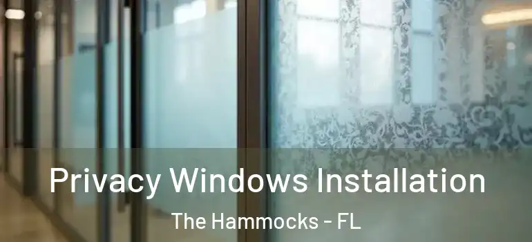  Privacy Windows Installation The Hammocks - FL